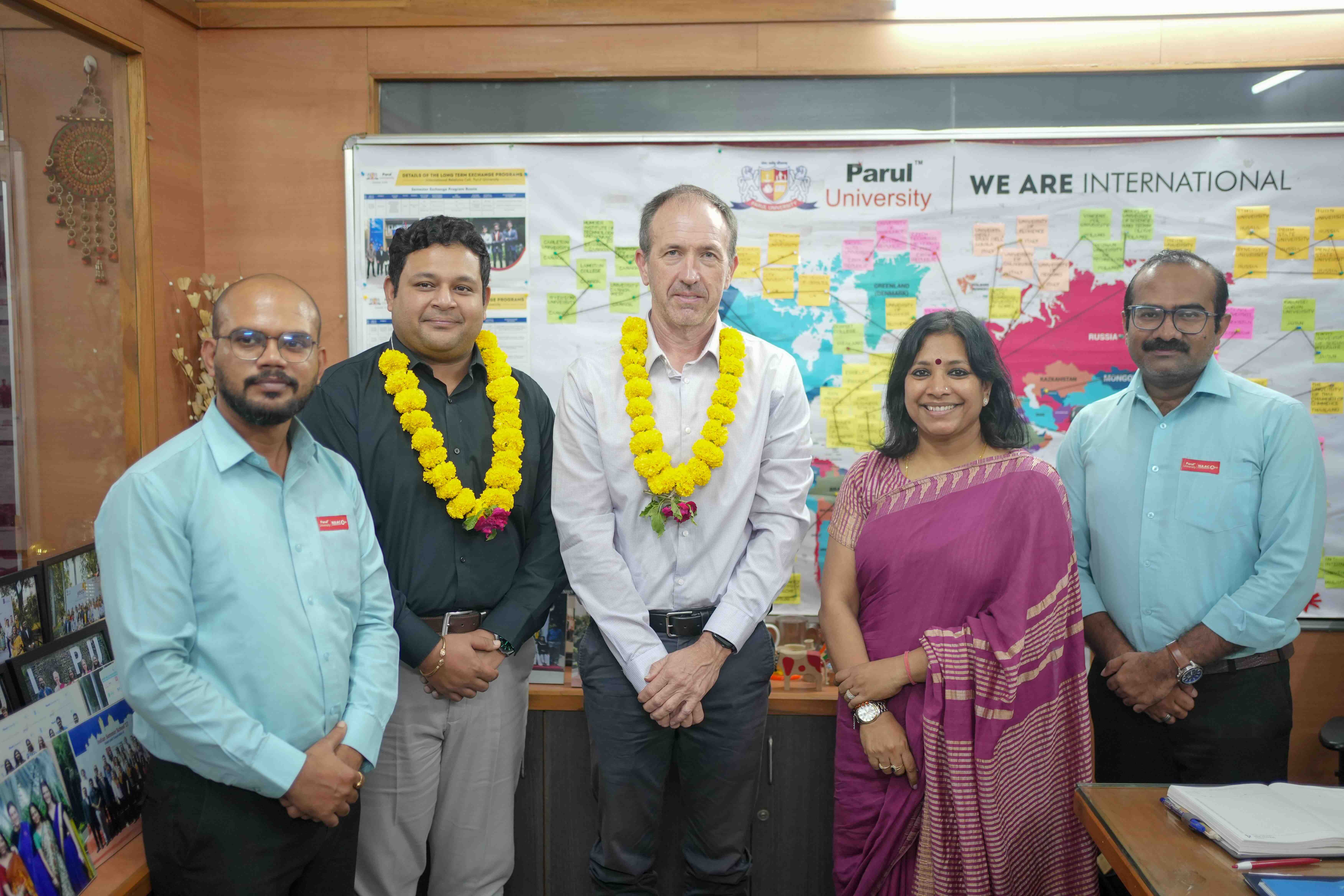 Delegates from University of Tasmania, Australia visited Parul University